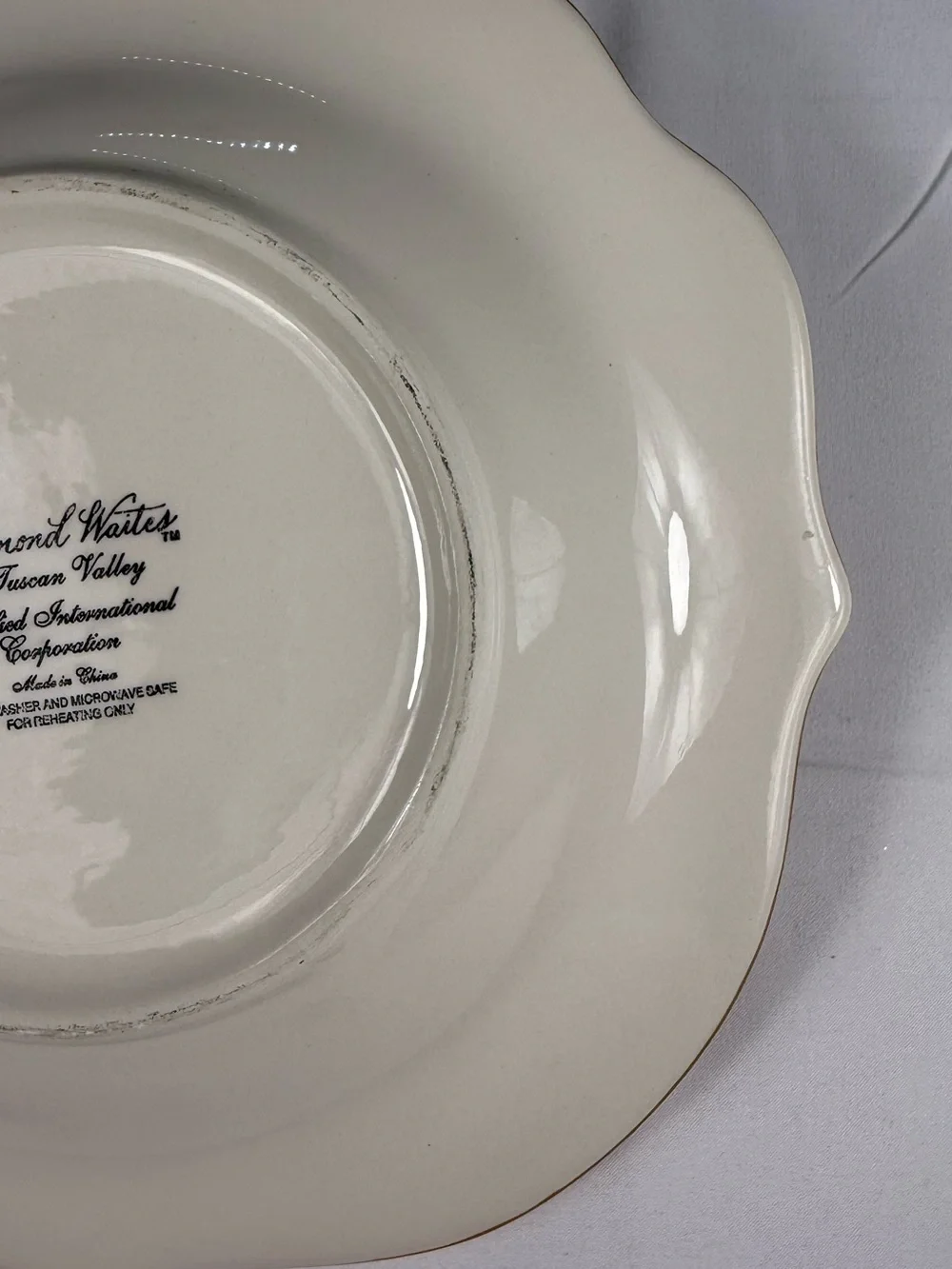 Hand-Painted Fruit Ceramic Serving Plate in Orange and Black